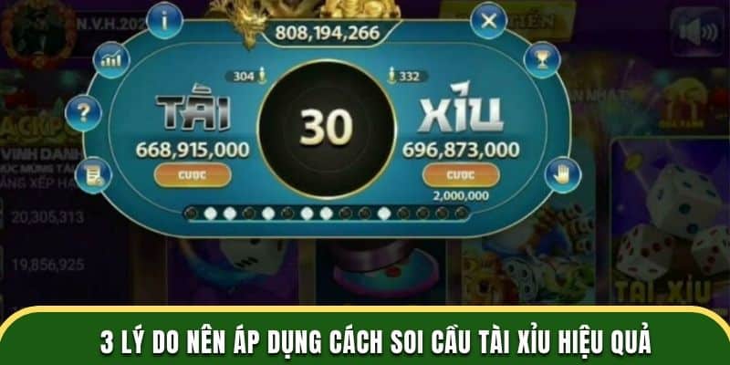 lý do áp dụng cách soi cầu tài xỉu 33win